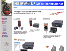 Tablet Screenshot of modellbahn.heisswolf.net